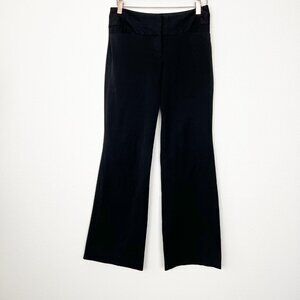 Express Editor Womens 4 Black Wide Leg Dress Pants Trousers Career